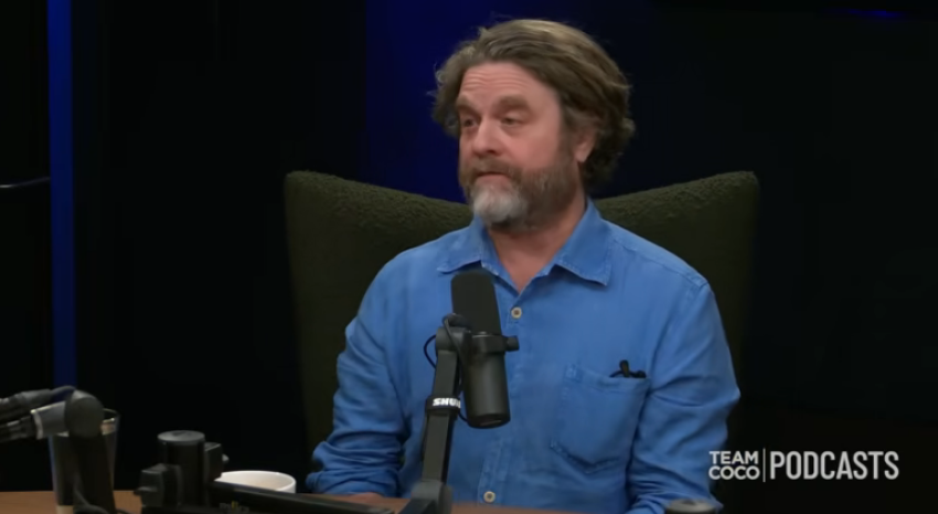 Actor Zach Galifianakis in a May 4 episode of the “Conan O’Brien Needs a Friend” podcast.