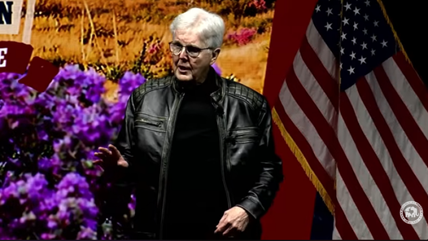 Texas Lt. Gov. Dan Patrick speaks during the Republican Party of Texas 2026 State Convention in Houston, Texas, on June 12, 2026.