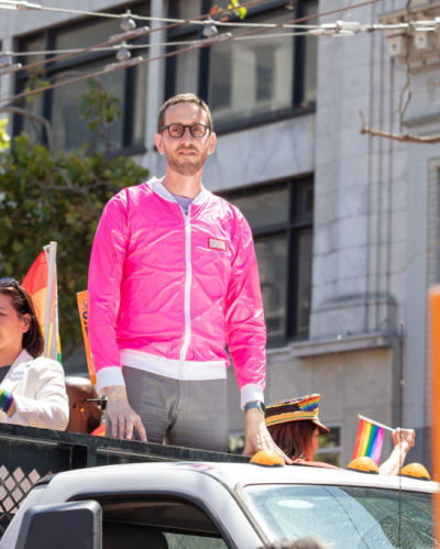 California State Senator Scott Wiener participates in the 54rd Annual San Francisco Pride Parade on June 30, 2024 in San Francisco, California. 