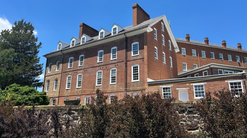 The Charles Carroll House in Annapolis, Maryland, was Charles Carroll's birthplace and primary residence. The one-story portion on the far right was built in the 17th century by his grandfather, Charles Carroll the Settler.