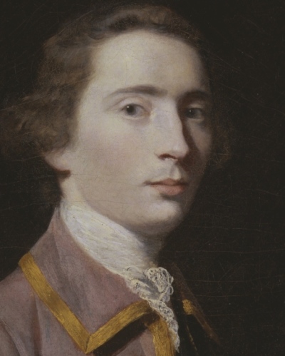 A portrait of Charles Carroll of Carrollton in his 20s by Sir Joshua Reynolds, c. 1763.