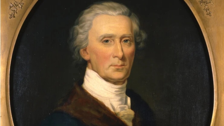 An 1846 portrait by Michael Laty of Charles Carroll of Carrollton, the only Roman Catholic and last living signer of the Declaration of Independence.