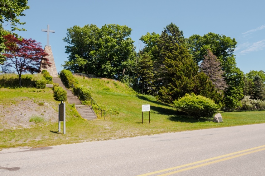 The Father Marquette Memorial Cross in Pere Marquette Township, Michigan.