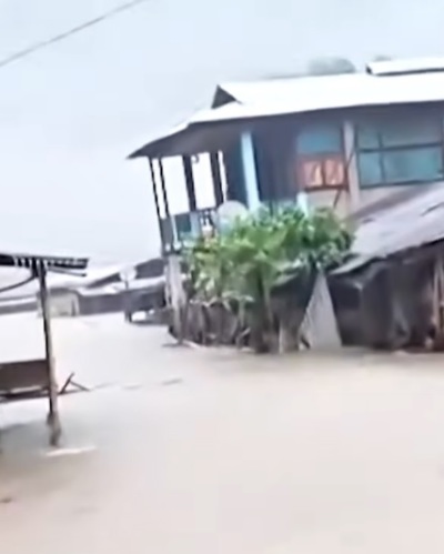 A heavy flood struck Parsi Parlo Town in Kurung Kumey district of Arunachal Pradesh, India, around 1 a.m. on July 13, 2026. Flash floods crippled the remote border town and cut off road connectivity to the district headquarters.