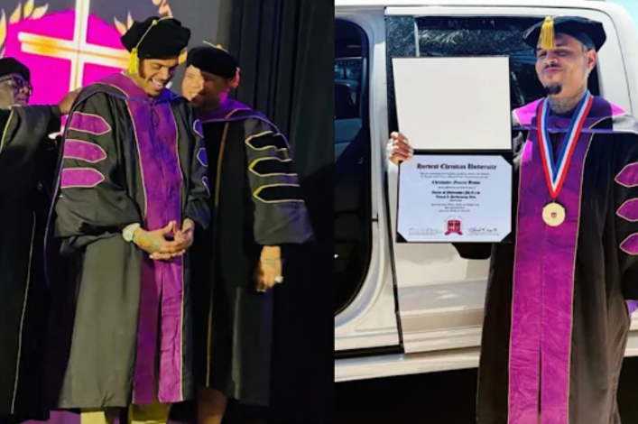 Texas agency orders 'Christian' U that gave Chris Brown PhD to stop awarding degrees