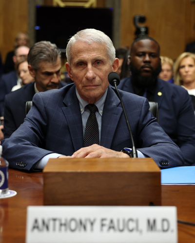 Former NIH Director Anthony Fauci testifies to the Senate Homeland Security and Governmental Affairs Committee hearing on July 29, 2026, in Washington, D.C.