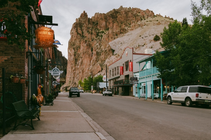 North Main Street in Creede, Colorado.