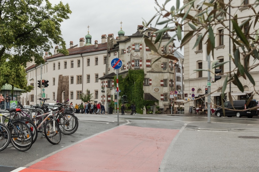 The streets of Innsbruck, Austria. 