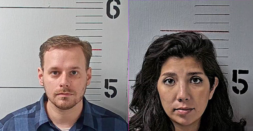 Benjamin Garlick (L), a 35-year-old traveling pastor, and his wife, Shaantal Garlick (R), 32.