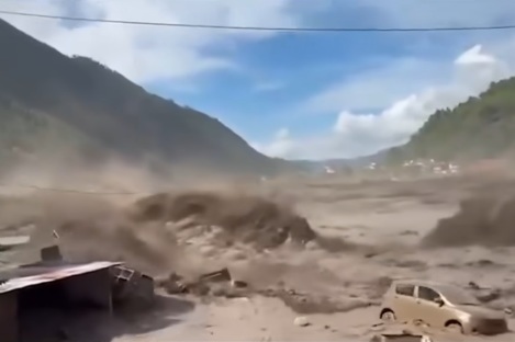 Nepali churches reach cut-off valleys by mountain bike as Himalayan floods leave hundreds dead