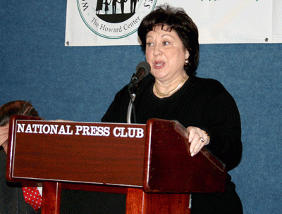 Dr. Janice Crouse, senior fellow of Concerned Women for America's (CWA) Beverly LaHaye Institute, at the press conference for World Congress of Families IV on Monday, Mar. 19, 2007.