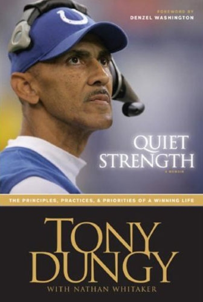 Coach Tony Dungy's memoir, 'Quiet Strength,' hit bookstores this Tuesday, revealing a deep desire to follow God in everything.