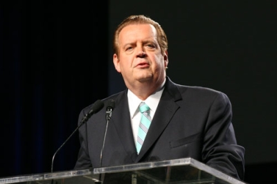 Dr. Richard Land, president of The Ethics & Religious Liberty Commission, speaks during the 16-million member denomination's annual gathering in Indianapolis on Tuesday, June 10, 2008.