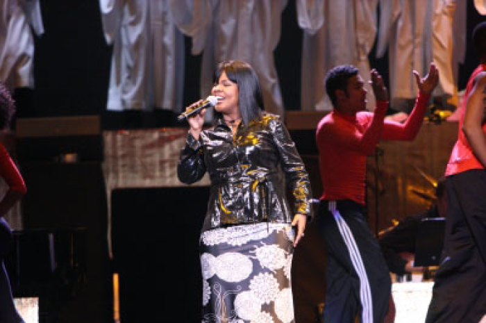 CeCe Winans performs at a concert in Atlanta, Ga., during her Kingdom Tour in 2008.