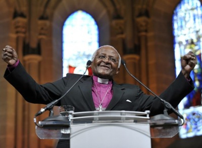 File Photo of Desmond Tutu, Nobel Peace Prize winner and former Anglican archbishop of Cape Town.