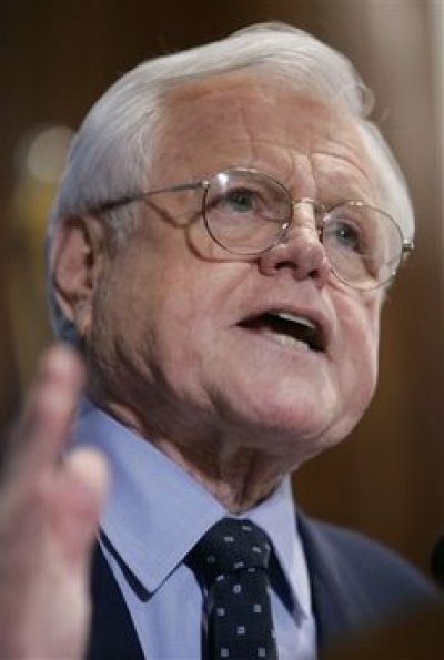 In this Jan. 9, 2007 file photo, Sen. Edward Kennedy, D-Mass., gestures as he answers a question following his speech at the National Press Club in Washington. A cancer-stricken Sen. Edward M. Kennedy has written a poignant letter to Massachusetts leaders asking that they change state law to allow a speedy replacement of him in Congress.