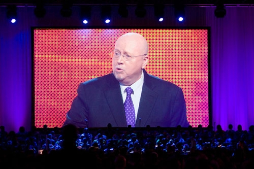 Geoff Tunnicliffe, international director of the World Evangelical Alliance, speaks at the opening ceremony of Lausanne III: Congress on World Evangelization on Sunday, Oct. 17, 2010, in Cape Town, South Africa.
