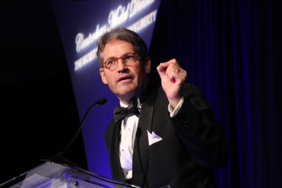 Eric Metaxas, author of <em>Bonhoeffer: Pastor, Martyr, Prophet, Spy</em>, speaks after receiving the Canterbury Medal from the Becket Fund on Thursday, May 12, 2011, in Washington, D.C.