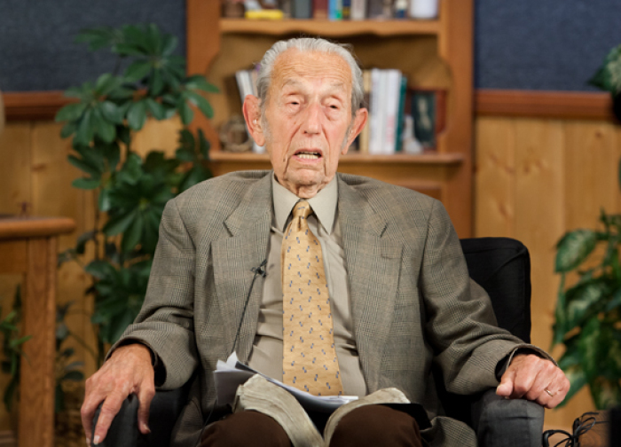 Harold Camping responds to his failed May 21 Judgment Day prediction during a press conference Monday, May 23, 2011, at Family Radio headquarters in Oakland, Calif.