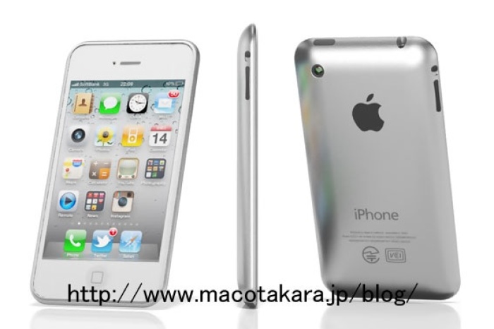 iPhone 5 mock-up by http://makotakara.jp/blog