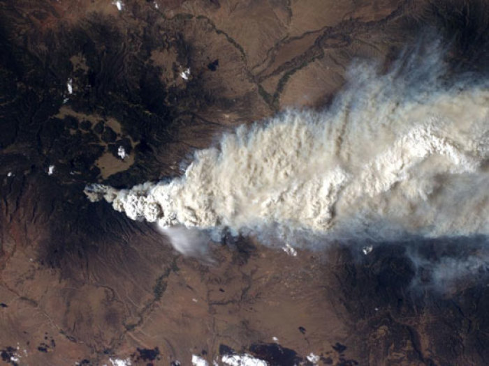 Another image of the Las Conchas fire from the International Space Station.