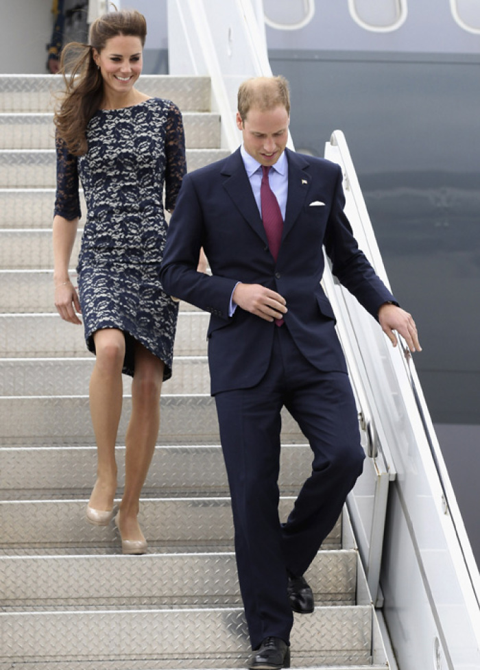 Britain's Prince William, Duke of Cambridge and Catherine, Duchess of Cambridge, arrive at Macdonald-Cartier International Airport in Ottawa June 30, 2011. The newly married Royal Couple have arrived in Canada today for their first joint overseas tour. Ottawa is the start of a 12-day visit to North America which will take in some of the more remote areas of the country such as Prince Edward Island, Yellowknife and Calgary. The Royal couple will also join millions of Canadians to take part in tomorrow's Canada Day celebrations which mark Canada's 144th Birthday.