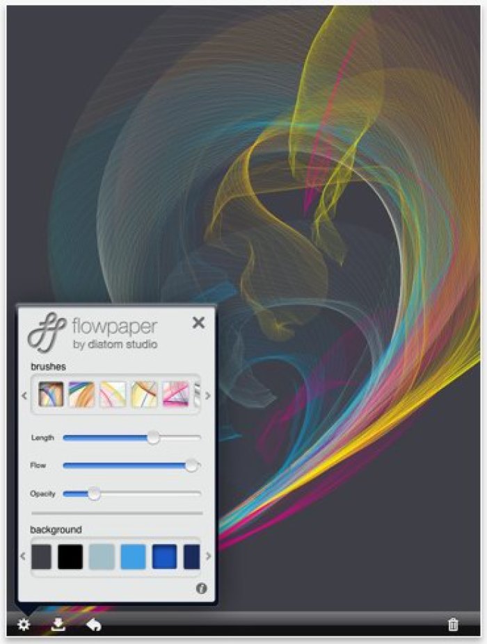 'Flowpaper is an amazing physics-based art app that is capable of creating gorgeous works of art' -app Safari