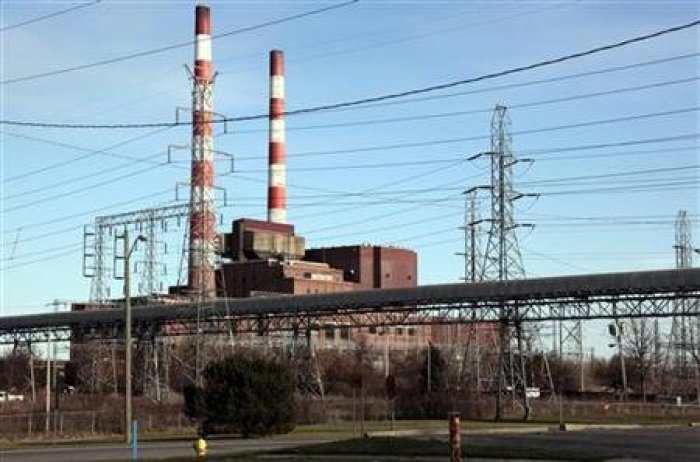 Detroit Edison's Trenton Channel Power Plant is seen in Trenton.