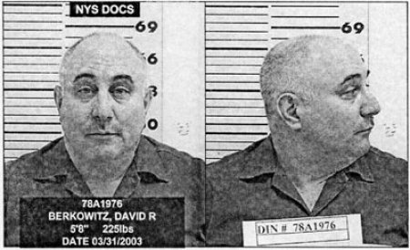 Serial killer David Berkowitz, aka "Son of Sam," in a New York State prison mug shot taken in 2003.