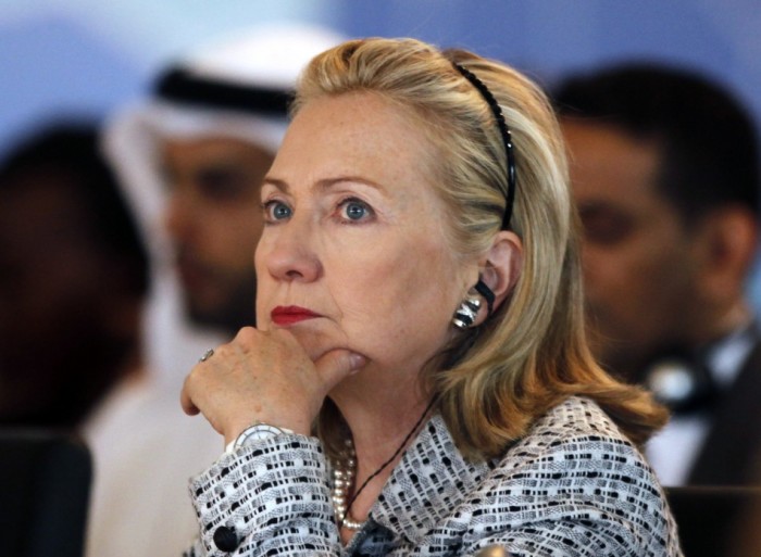 U.S. Secretary of State Hillary Clinton attends the Libya contact group meeting in Istanbul.