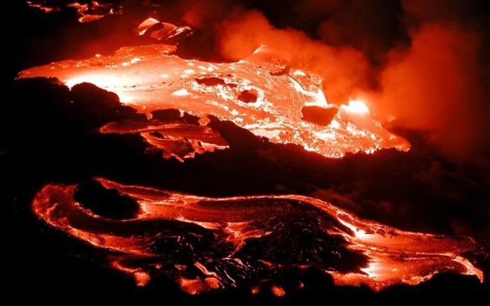 Volcano eruptions can spew ash tens of thousands of feet in the air and can also result in massive lava flows.