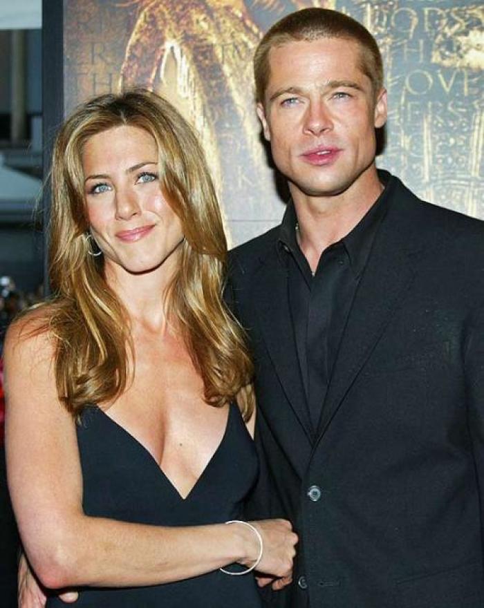 Brad Pitt and his ex-wife Jennifer Aniston.