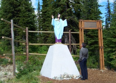 Congressman Denny Rehberg (R-Mont.) reflects during his September 2 visit of the monument site on Big Mountain in Whitefish.
