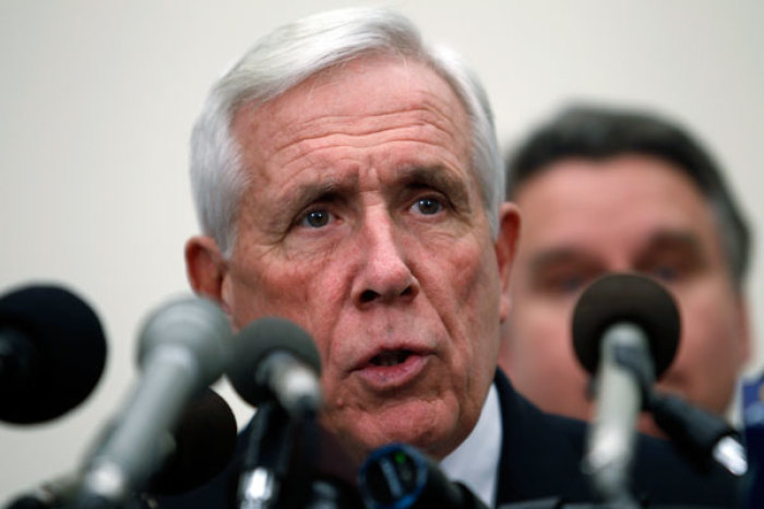 U.S. Representative Frank Wolf (R-VA) speaks during a news conference on Capitol Hill in Washington, January 18, 2011.