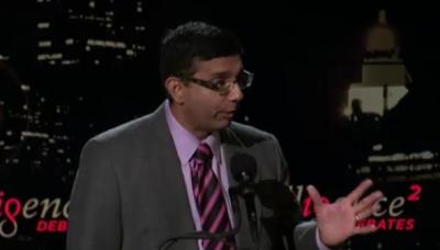 Dinesh D'Souza, president of the King's College in NYC, was on the side of religion in a recent Intelligence Squared debate with two famed atheists about whether the world would be a better place without religion, Nov. 15, 2011.