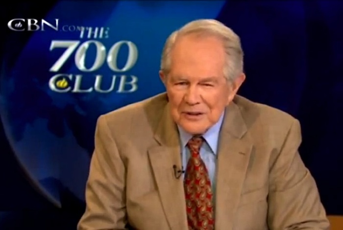 Pat Robertson appears on 'The 700 Club' Wednesday, December 7, 2011.