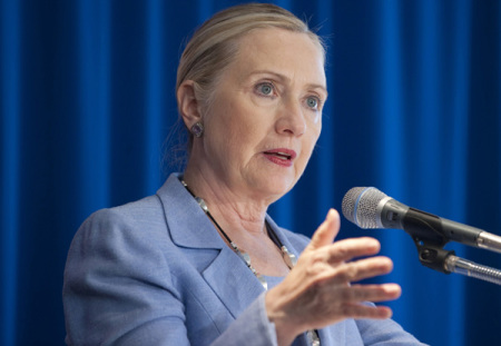 U.S. Secretary of State Hillary Clinton.