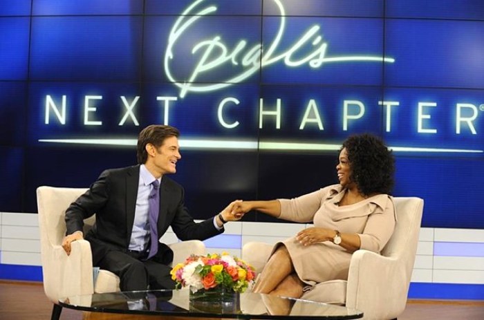 Oprah Winfrey appears on 'The Dr. Oz Show' with Mehmet Oz on Wednesday, Dec. 7, 2011.