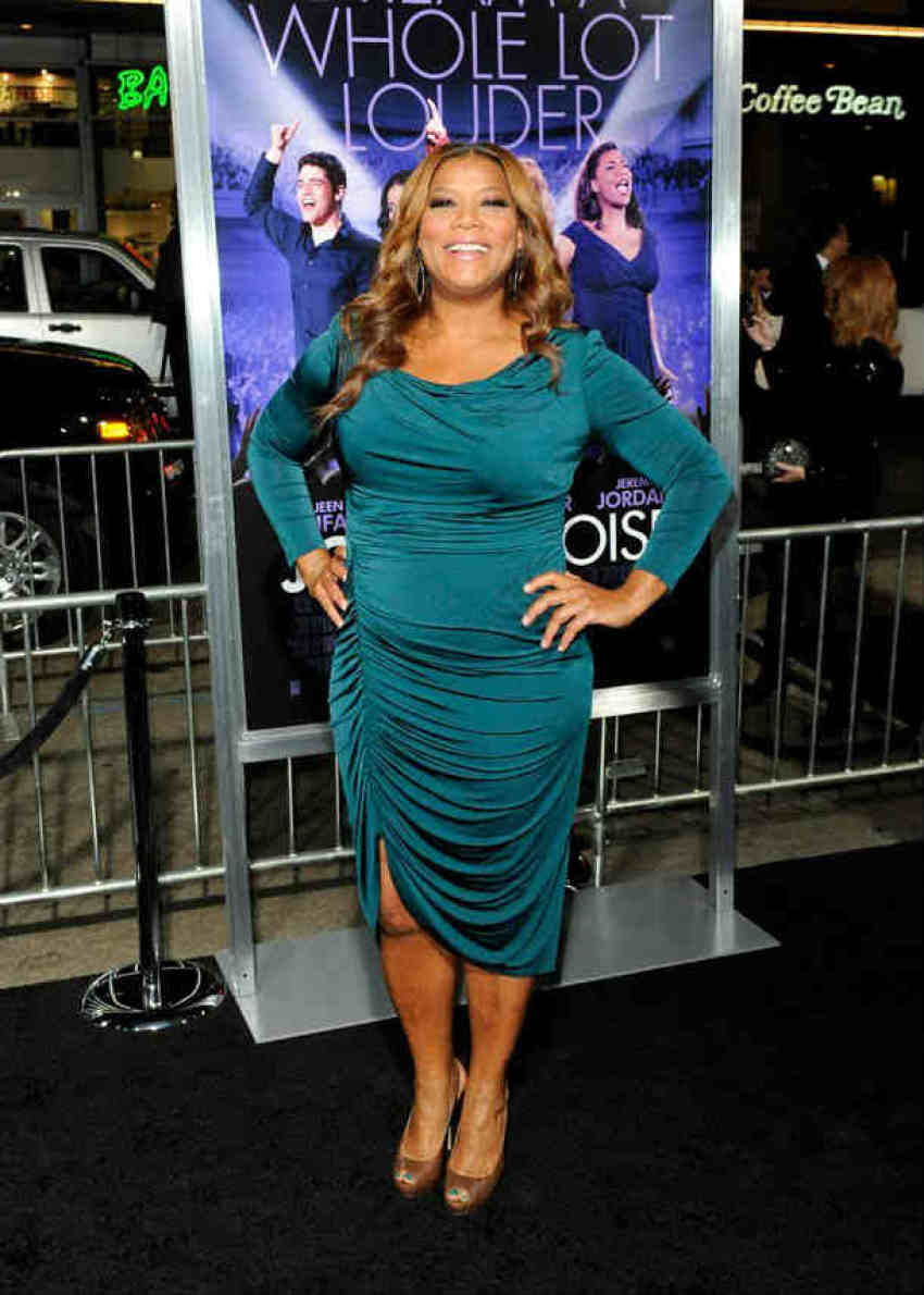 Actress Queen Latifah arrives at the Hollywood premiere of "Joyful Noise" in Los Angeles, Calif., Jan. 9, 2012.