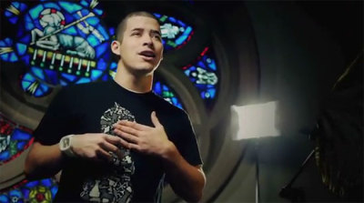 Jefferson Bethke, spoken word poet, is seen here in his newest YouTube video 'Sex, Marriage, & Fairytales.' The footage was uploaded January 26, 2012.