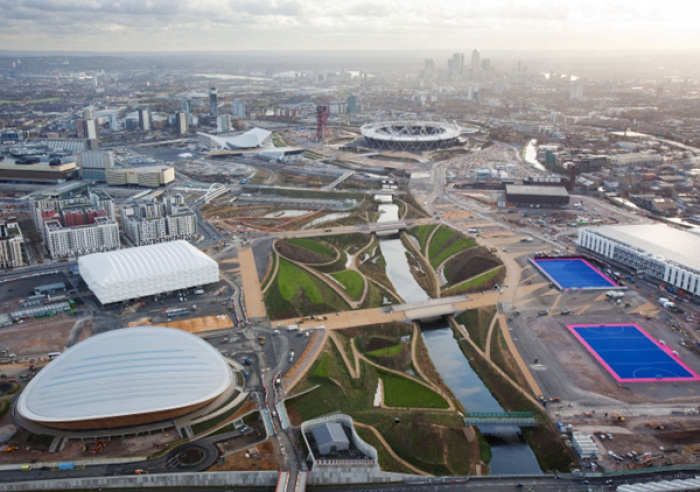 The London Olympic Park on January 2012.