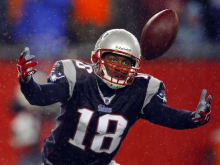 New England Patriots wide receiver Matthew Slater fumbles a kickoff in the third quarter of the Patriots' NFL football game against the Pittsburgh Steelers in Foxborough, Mass., Nov. 30, 2008.