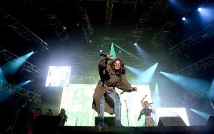 British songwriter M.I.A. performs during the Way Out West music festival in Gothenburg August 13, 2010.