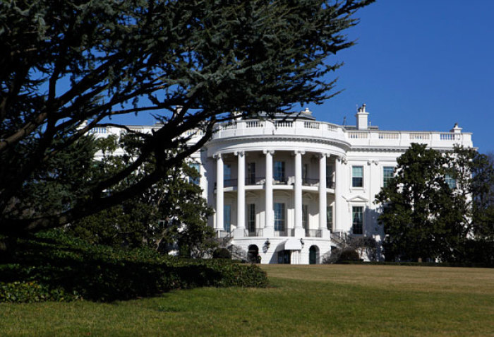 The South Lawn and the White House is seen in Washington February 3, 2012.