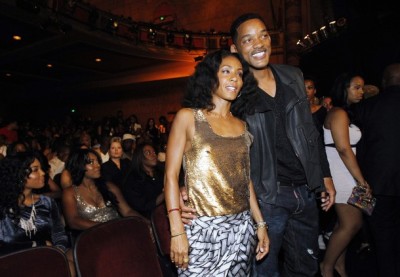 Actress Jada Pinkett Smith and husband actor Will Smith pose at the 2011 BET Awards in Los Angeles June 26, 2011.