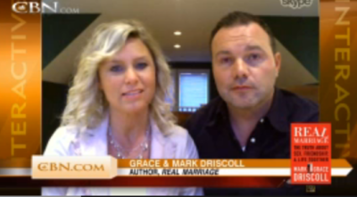 Mars Hill Church pastor Mark Driscoll and wife Grace talk love, marriage on 'The 700 Club' Feb. 14, 2012.