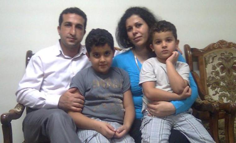 Iranian pastor Youcef Nadarkhani and his family
