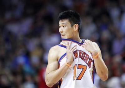 Jeremy Lin scores a New York Knicks career low eight points and eight turnovers against the Miami Heat on Feb. 23, 2012.