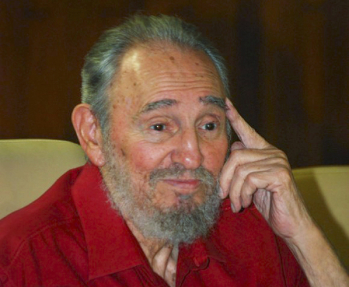 Fidel Castro at the release of his autobiography in 2010.