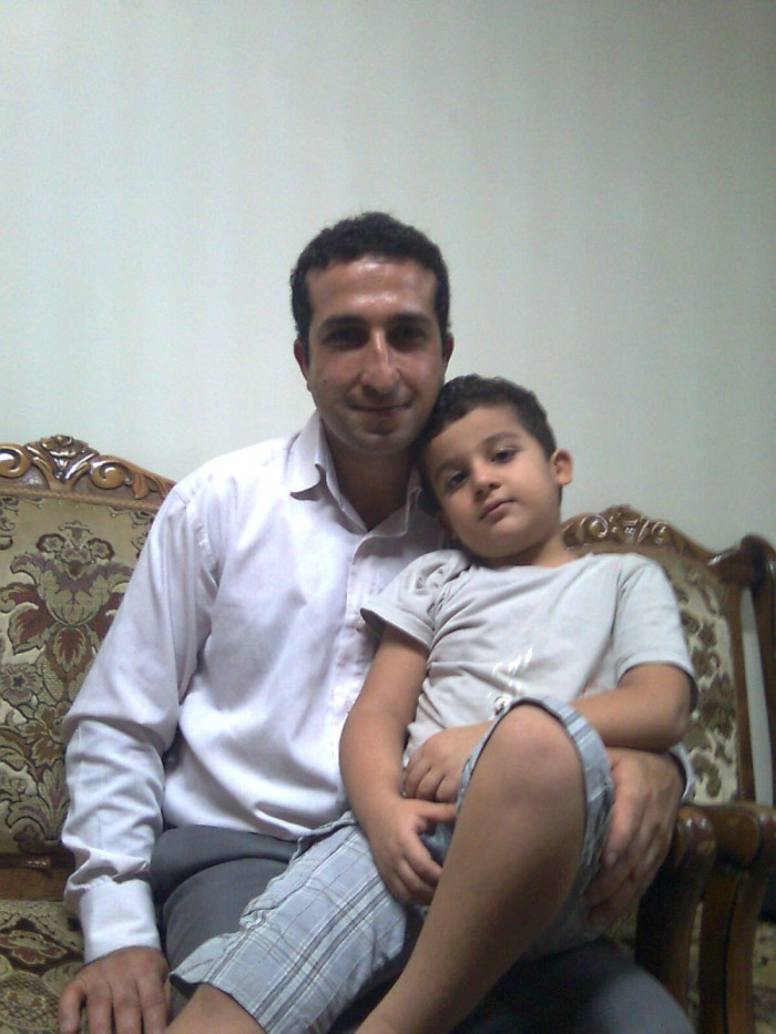 Iranian pastor Youcef Nadarkhani with one of his two sons. Nadarkhani currently awaits his verdict as he remains imprisoned for apostasy in Iranian jail.